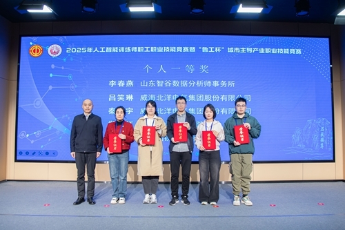 开云kaiyun网页版教师郑春红(右二)荣获个人赛一等奖